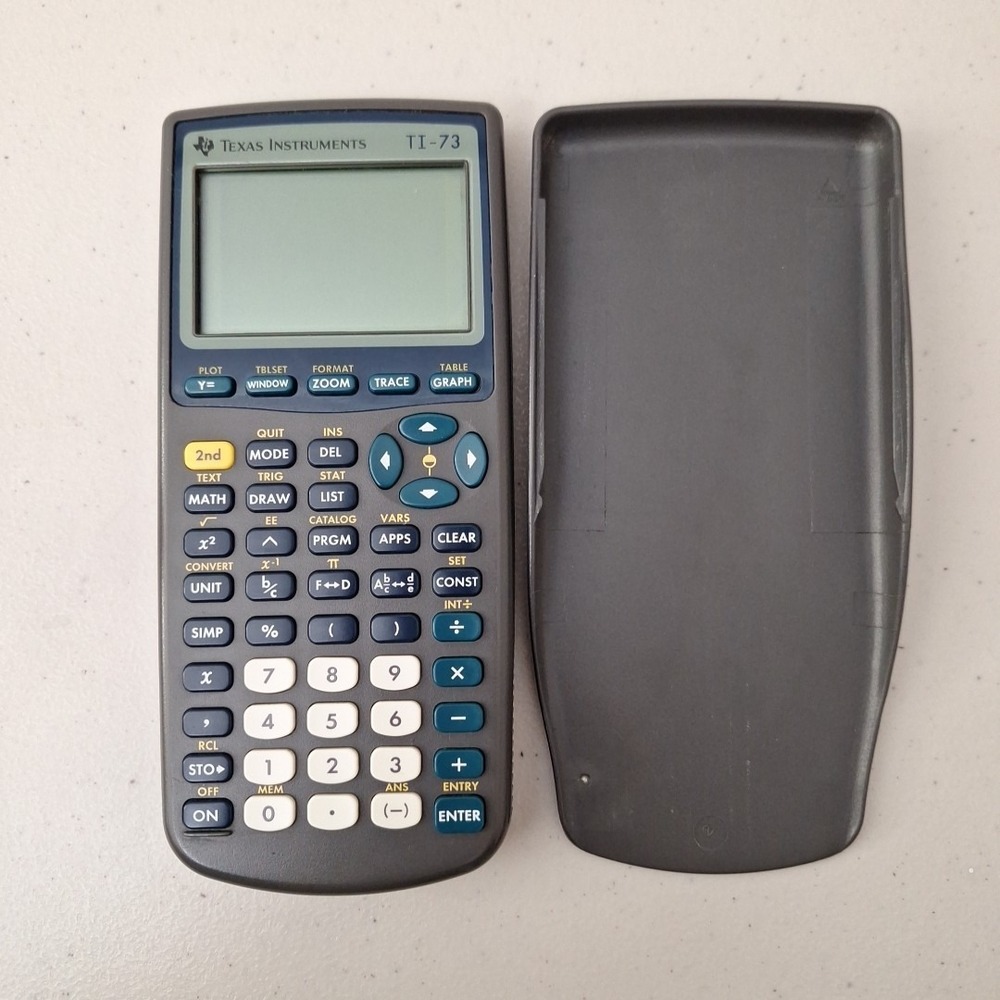 Texas Instruments TI-73 Explorer Graphing Calculator W/Cover No Batteries Untest